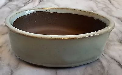 Estate Sale Find Vintage Bonsai Planter Pot Plant Shohin Size Green Oval Tiny • $25