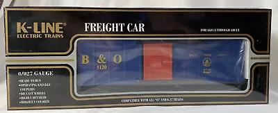 K-Line Trains K-5120 ~ Baltimore & Ohio Boxcar ~ 0/027 Scale ~ FACTORY SEALED • $39.99