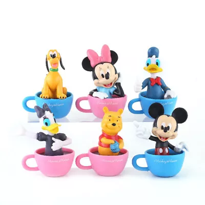 6Pcs Disney Studio Mickey Mouse Clubhouse Minnie Donald Daffy Duck Figure Dolls • £9.99