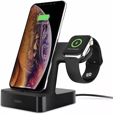 Belkin Powerhouse Charge Dock For Apple IPhone + Apple Watch - Black • £27.79