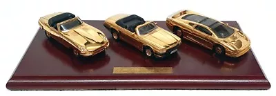 Maisto 1/38 Scale 3 Car Set 3JAGG - Jaguar E-Type XJS & XJ220 - 22ct Gold Plated • £89.99