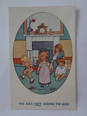 Vintage 'Inter-Art' Postcard 'Happy Kiddies' Series No 887 Posted Pre WWI 1912 • £3.75