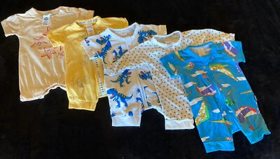 X5 Bonds Boys Short Sleeve/short Leg Wondersuit Zippy Size 0000-3 Months Summer • $55