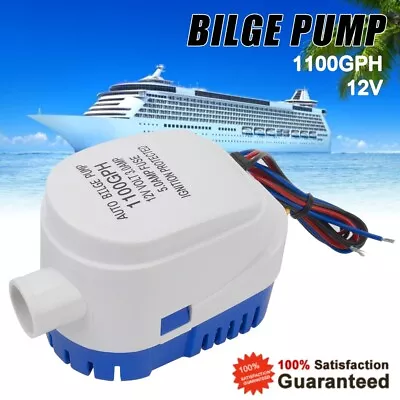 Bilge Pump 1100GPH Automatic Boat Marine Water Pump Submersible Houseboat Pump • $36.45