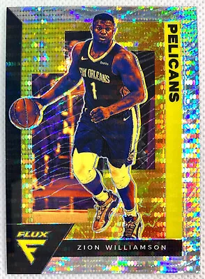 2020-21 Panini Flux Zion Williamson Silver Pulsar Prizm Card #109 SP Pelicans • $1.99