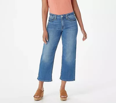 Jen7 7 For All Mankind Crop Wide Leg Jeans - Women's Reg 12 - La Quinta • $25.49