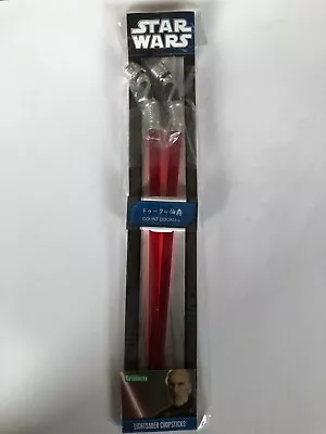 Star Wars Kotobukiya Count Dooku Red Sith Lightsaber Chop Sticks • £19.99