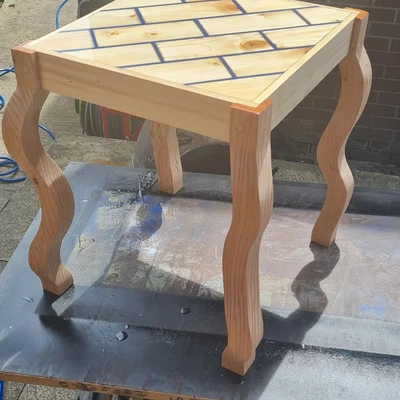£60 • Buy Wood Resin Side Table