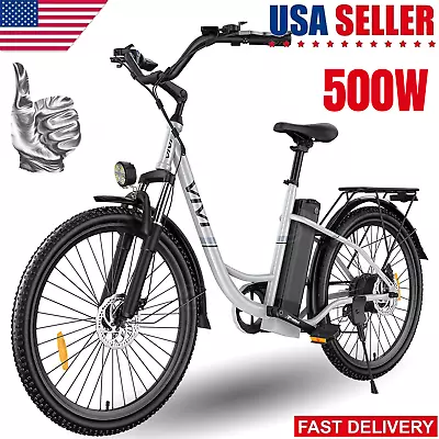 $638.99 • Buy 26'' Electric Bike,500W Commute Bicycle Li Battery Manned Ebike Mountain Bike~