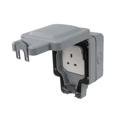 MK  K56486GRY 13 Amp 1-Gang Switched Socket  Grey • £18.99