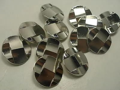  New Silver Metal Buttons Sizes 5/8 7/8 1 1/8  Inch Blazer Coat # SM • $2.25