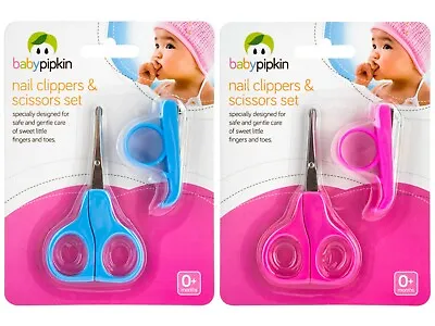 Baby Infant Newborn Nail Clippers & Scissor Set Safety Girl Boy Toddler 0m+ • £3.49