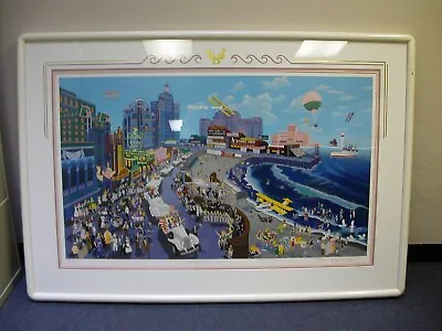 Melanie Taylor Kent Boardwalk Of Atlantic City Ap Serigraph  Remarqued • $899