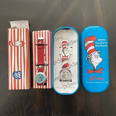 Two The Cat In The Hat Official Merchandise Collectible Watches New.      • $30