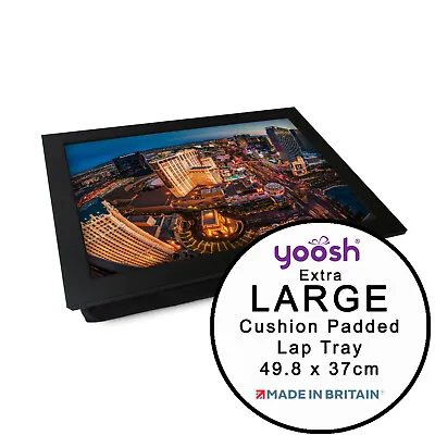 EXTRA LARGE Luxury Framed Laptop Tray Personalised Gift - Las Vegas Casino • £28.95