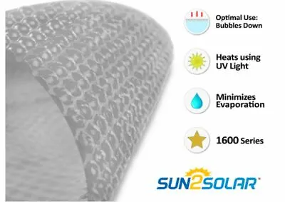 Sun2Solar 1600 Series Clear Round Swimming Pool Solar Covers - (Choose Size) • $289.92