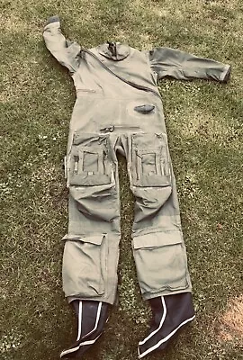 RAF 1998 Immersion Pilots Suit 'GOOD RUBBER NECK!' Coverall MK10 With Feet • £39.99