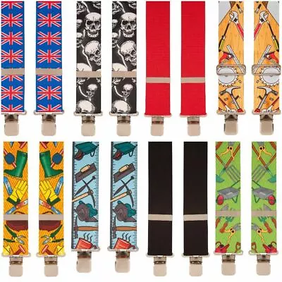 £19.99 • Buy Men's Work Trouser Braces 2  Wide Heavy 100+ Designs - One Size Fits All  