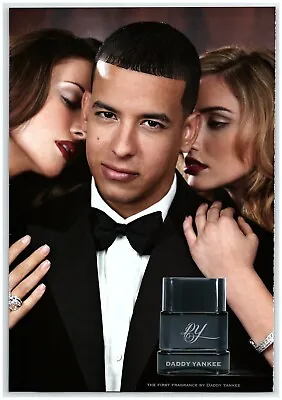 2008 Daddy Yankee Fragrance Strip Print Ad Tuxedo Threesome Two Hot Models Lips • $11.50