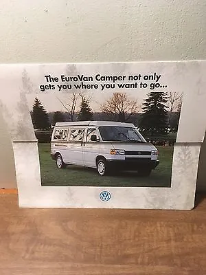1995 Volkswagen EuroVan Camper Brochure • $12.99