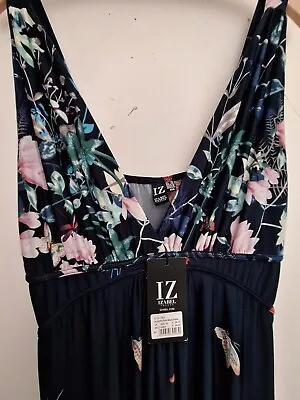 Butterfly Print Maxi Dress Size 18 • £4.99