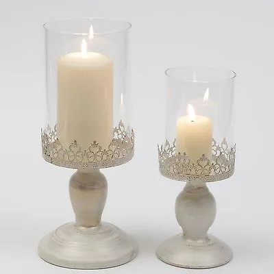 £11.99 • Buy Pillar Candle Lantern Glass Dome Holder Wedding Table Decoration 
