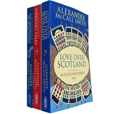 44 Scotland Street Series Collection 3 Books Set By Alexander McCall Smith NEW • £19.50