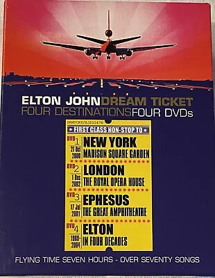 ELTON JOHN: Dream Ticket ; 2005 4-Disc Set  LN DVD’s Free Shipping • $14.90