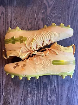 NEW Under Armour Spotlight Suede MC Gold Cleats Men's Size 11.5 • $200