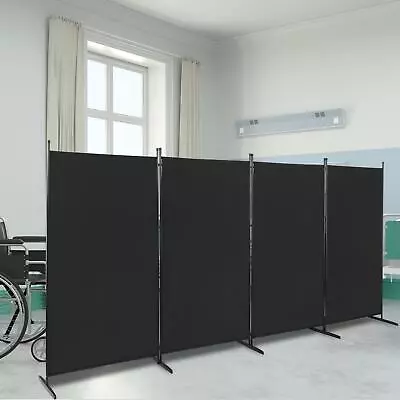 4-Panel Room Divider Folding Privacy Screen Wall Partition Home Office Separator • $48.99