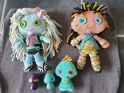 £110 • Buy Monster High Plush Friends Lagoona Blue,Cleo & Pet Snake Hissette,Cross Crescent