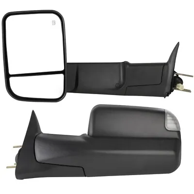 Pair Power Heated Tow Mirrors Side Signal For Dodge Ram 1500 2500 3500 1998-2002 • $118.99