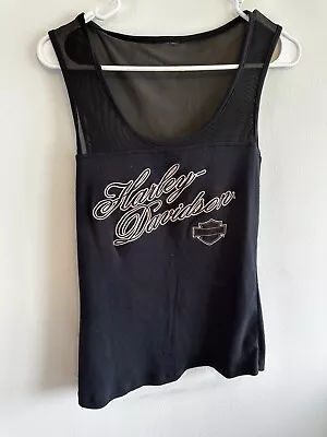 Women’s Black Harley Davidson Tank Top Size M • $15