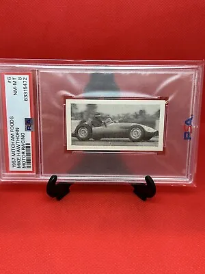 1957 Mitcham Foods Motor Racing MIKE HAWTHORN PSA 8!!! Pop 1 None Higher!!! • $199.97