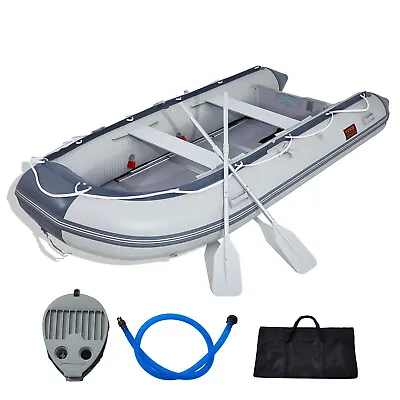 VEVOR Inflatable Dinghy Boat 6-Person Sport Tender Fishing Boat With Wood Floor • $1035.99
