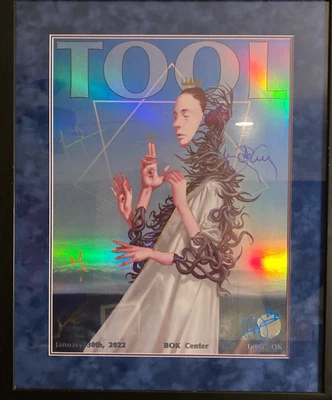 $720 • Buy Tool Band Concert Poster Signed By All Members And The Artist