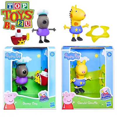 PeppaPig - Articulated Figure & Accessory - Danny Dog & Gerald Giraffe 2 Pack • £10.95