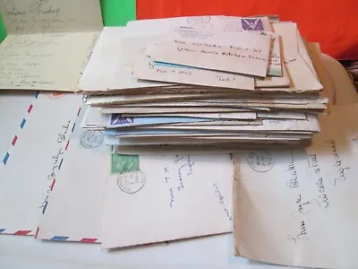 Lot Of 45 Letters SOLDIER BASED USA To GIRL FRIEND Ephemera Vtg WWII 1942-1943 • $85