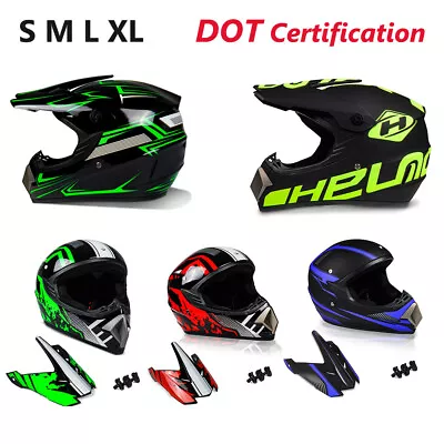 DOT Motorcycle Adult Helmet Motocross Dirt Bike MX Off-Road ATV UTV BMX S M L XL • $34.90