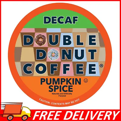 Double Donut Medium Roast Decaf Coffee Pods Pumpkin Spice For Keurig K-Cup 24ct • $12.89