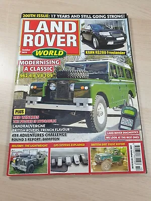 LRW Land Rover World Magazine Issue #200 October 2010 Khan RS200 Freelander • £0.99