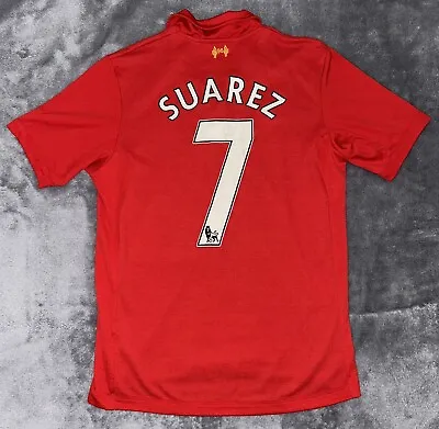 Liverpool 2012/2013 Home Football Shirt Warrior #7 Suarez Size Medium • £60