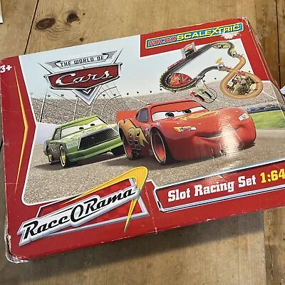 £10 • Buy Disney Pixar CARS Micro Scalextric Slot Racing Set Incomplete Spares...