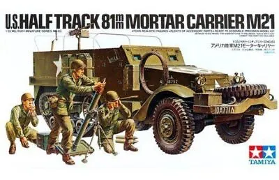 Tamiya 35083 US Army 81mm Mortar Carrier M21 Halftrack 1/35 Scale Model Kit • $25.60