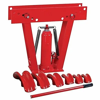 12 Ton Pipe Bender Manual Hydraulic Piping Bending Exhaust Tube Fabric W/6 Dies • $229.99