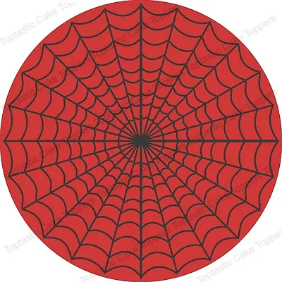 Spiderweb Spider Web Halloween Background Pattern Edible Icing Cake Topper • £4.15