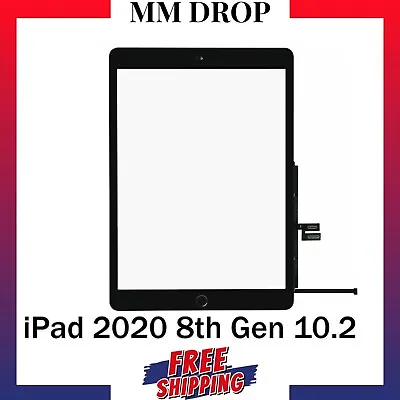 For IPad 2020 8th Gen 10.2  Gen Touch Screen Digitizer Glass Replacement UK • £9.89