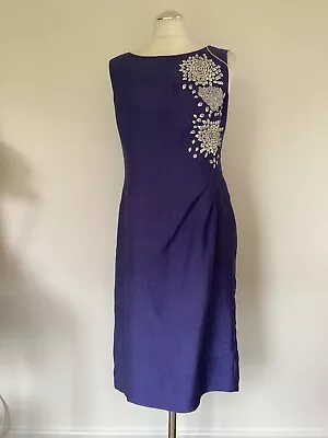 ~ Jacques Vert~  Beautiful Purple Dress Size 12  ( Wedding/Cruise/Holiday) • £10.99