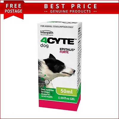 4cyte Canine Epiitalis Forte Gel For Dogs 50ml Joint Health • $47.93