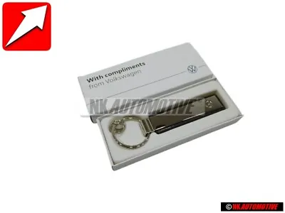 Original VW New Logo Metal Leather Keychain Keyring Keytag - 000087010BMYPN • $26.09